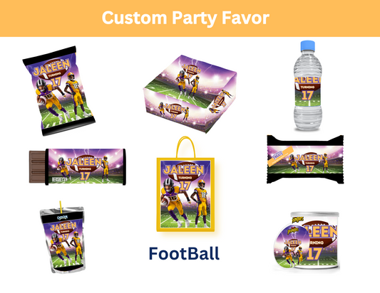 Football Custom Party Favor