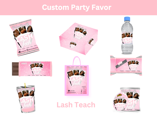 Lash Tech Custom Party Favor